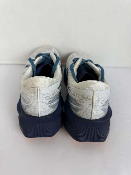 ASICS Novablast 3 White Deep Ocean Running Shoes 1011B458 - Picture 6 of 9